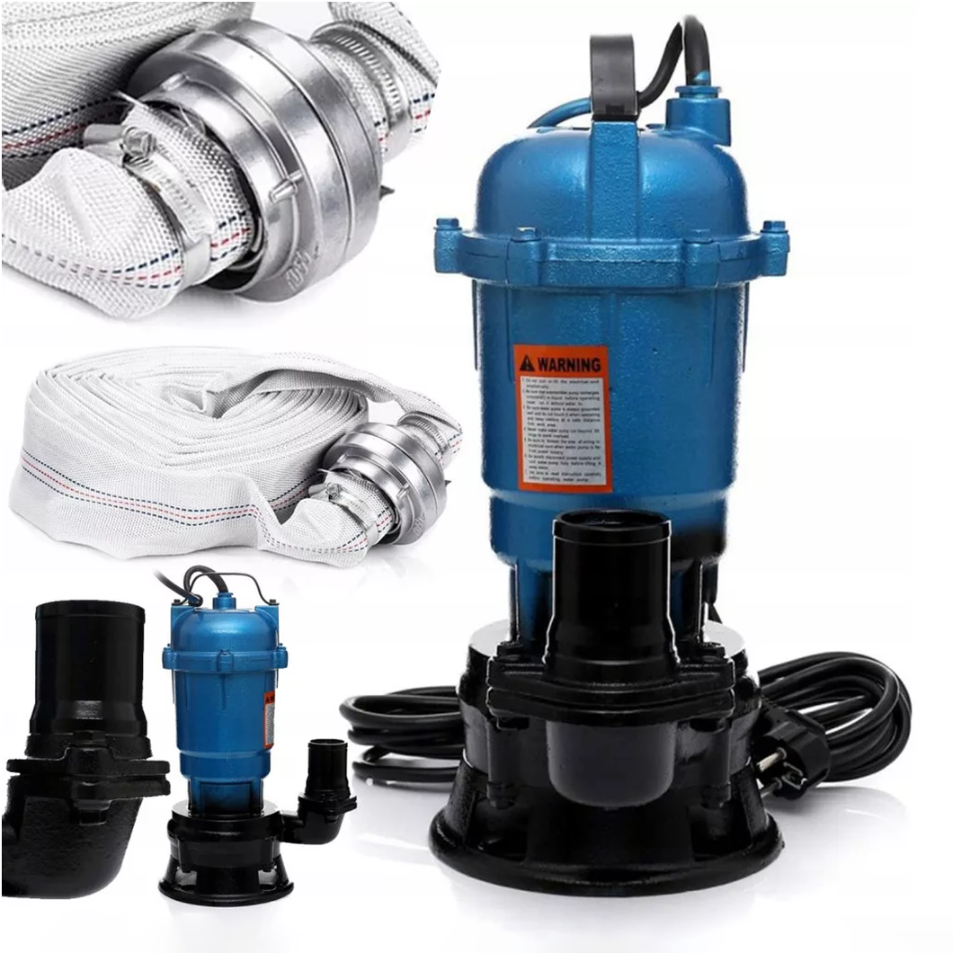 Ponorné kalové čerpadlo / hydrofón pre špinavú vodu s drvičom a plavákom – 2850W