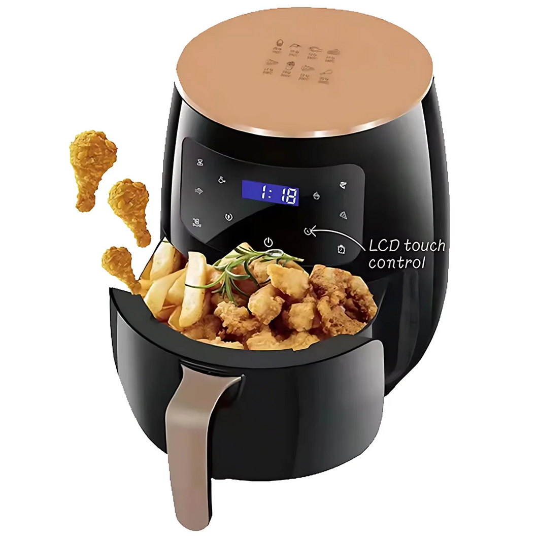 Digitálna teplovzdušná fritéza s objemom 6 litrov