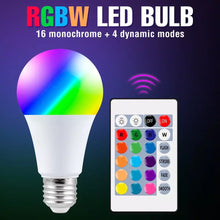 Načítať obrázok do zobrazovača galérie, RGB a BIELA ŽIAROVKA S DIAĽKOVÝM OVLÁDANÍM
